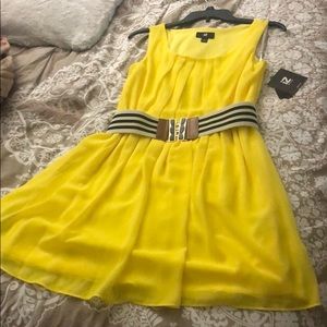 IZ Byer Yellow Dress